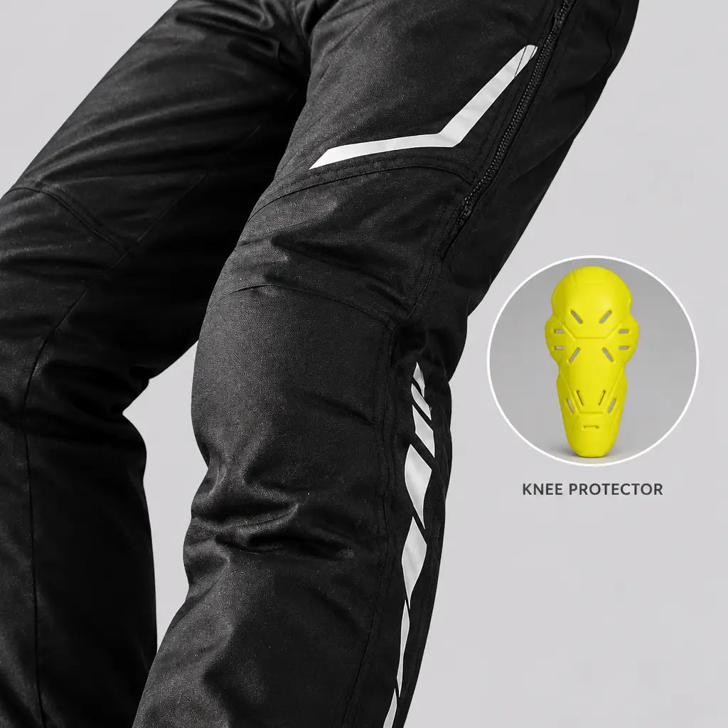 EKON Armored Quick-Zip Winter Motorcycle Overpants