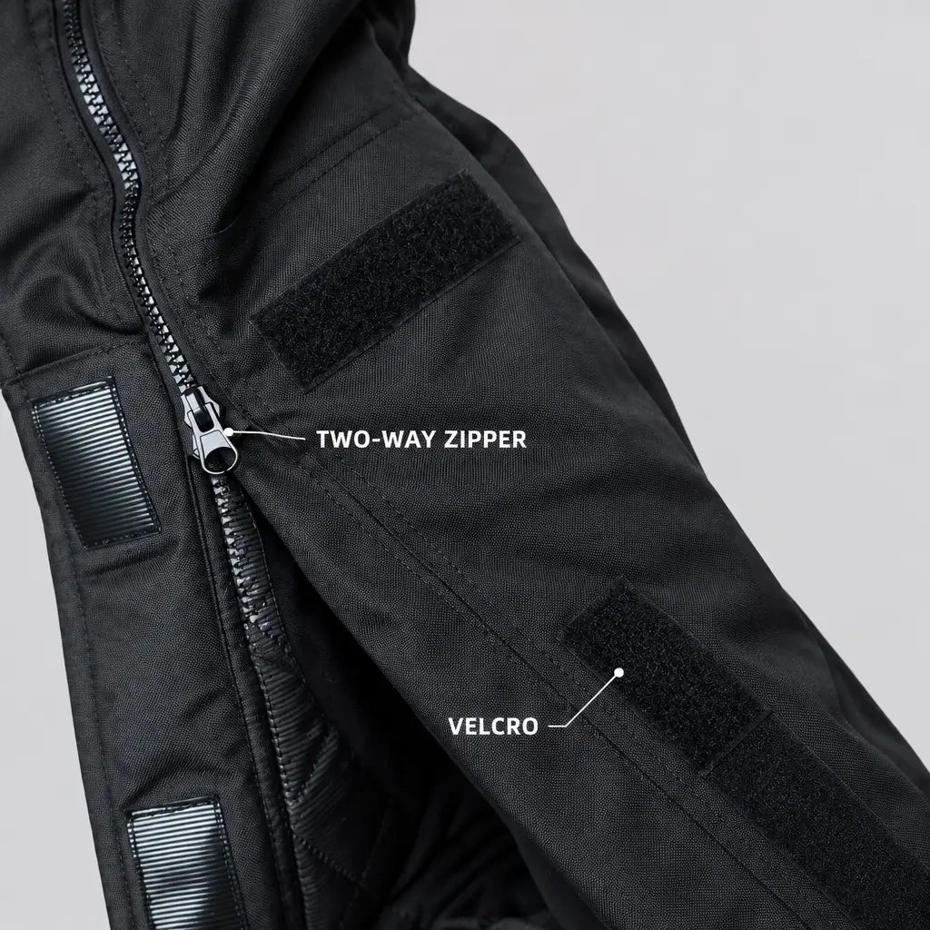 EKON Armored Quick-Zip Winter Motorcycle Overpants