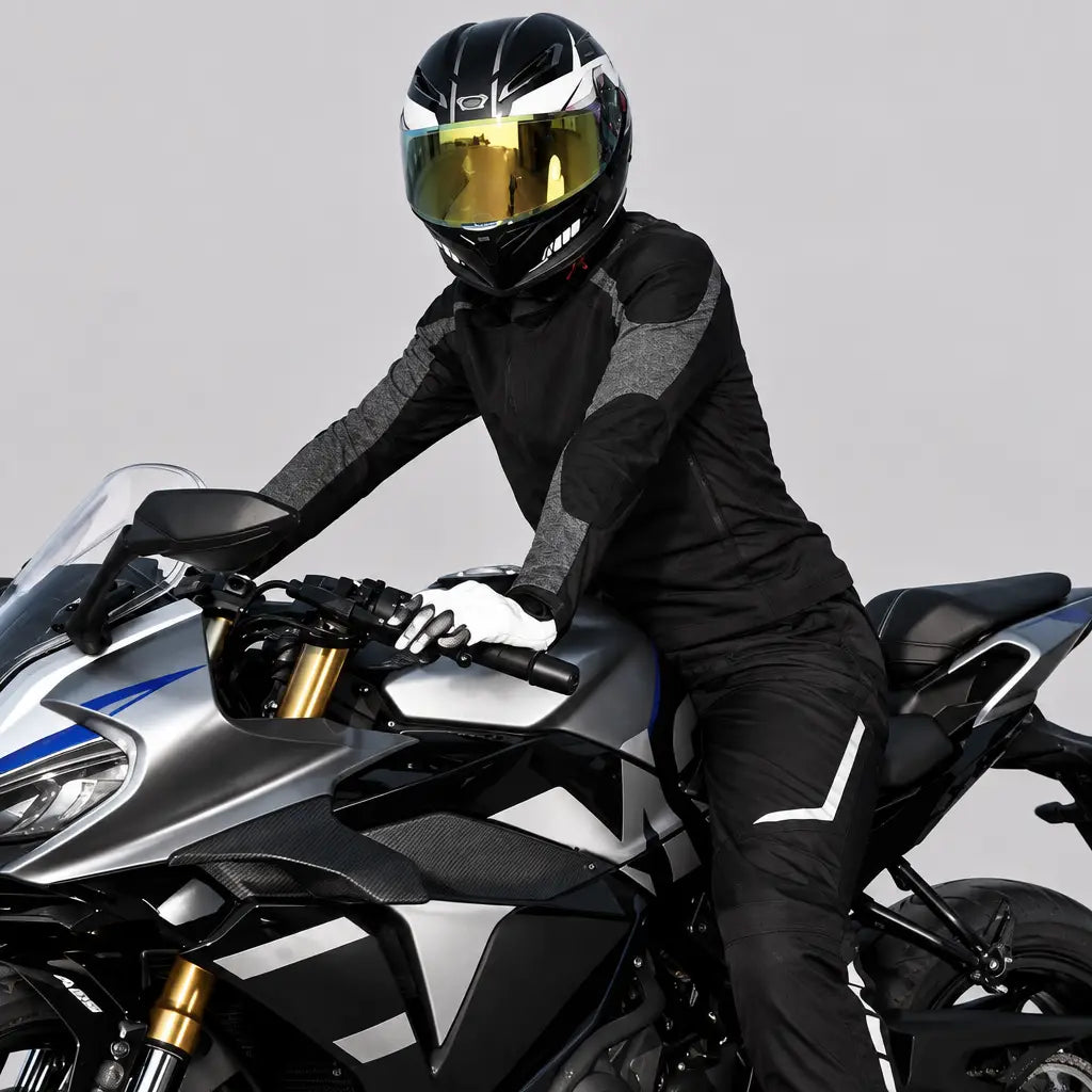 EKON Armored Quick-Zip Winter Motorcycle Overpants