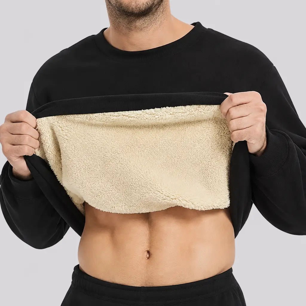 EKON Men’s Fleece-Lined Thermal Top