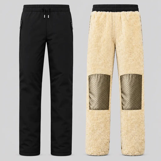 EKON Fleece-Lined Straight-Leg Thermal Pants