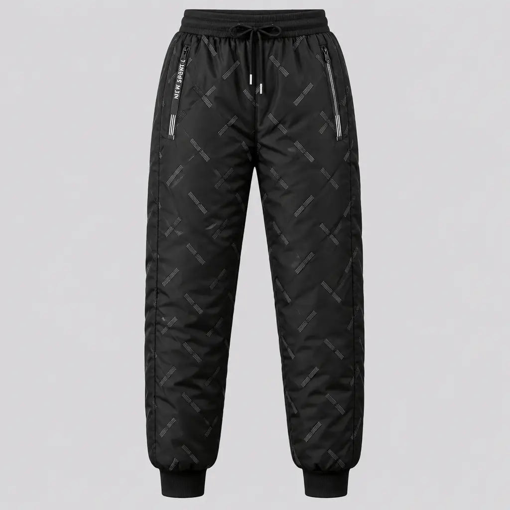 EKON Women’s Patterned Fleece-Lined Winter Pants