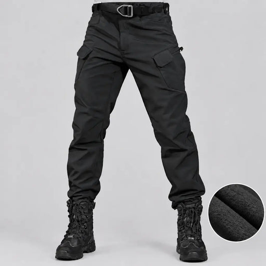 EKON Men’s Fleece-Lined Tactical Cargo Pants