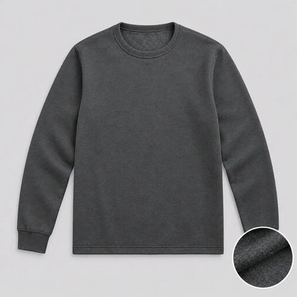 EKON Men’s Plush-Lined Crewneck Thermal Top