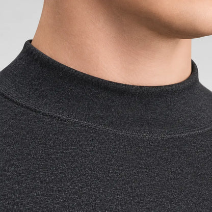 EKON Men’s Orange-Lined High-Neck Thermal Set
