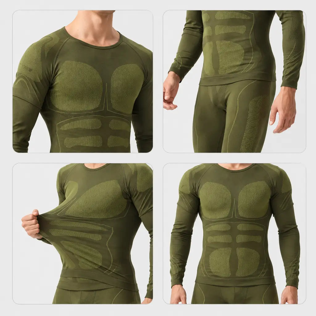 EKON Men’s Stretch Thermal Underwear Set