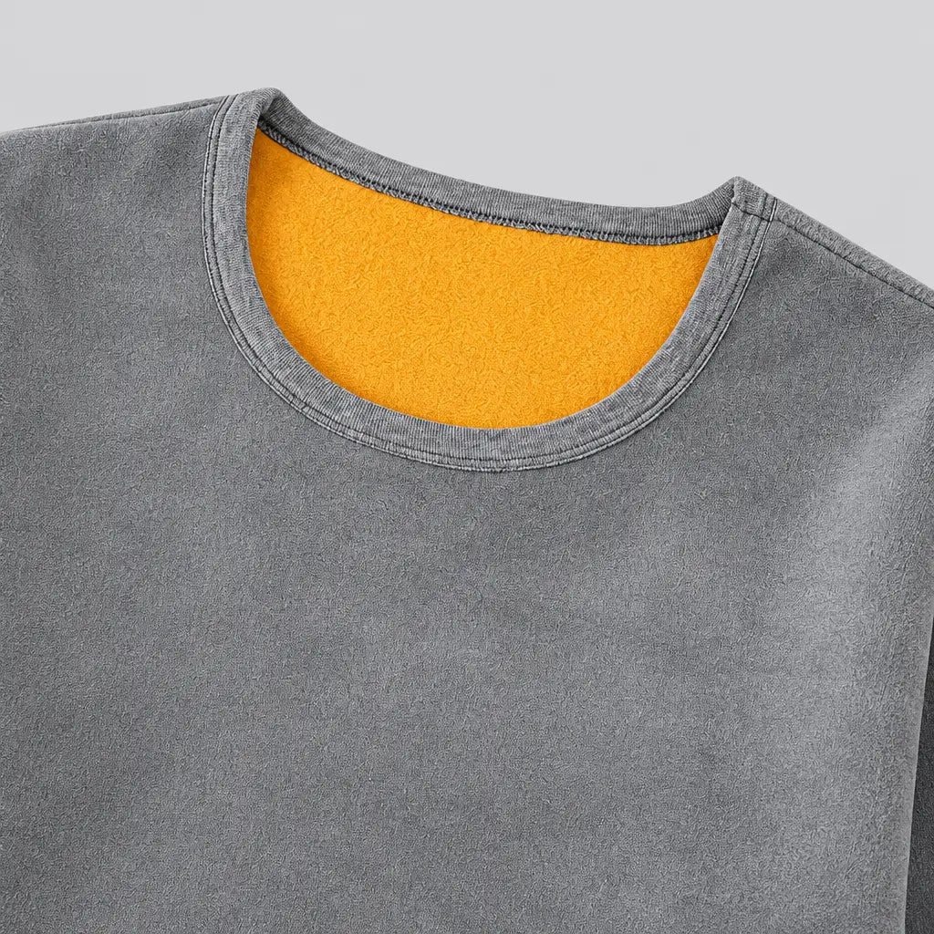 EKON Men’s Golden-Lined Crewneck Thermal Set