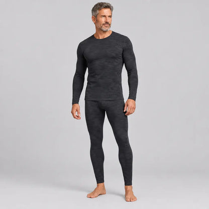 EKON Men’s Golden-Lined Crewneck Thermal Set