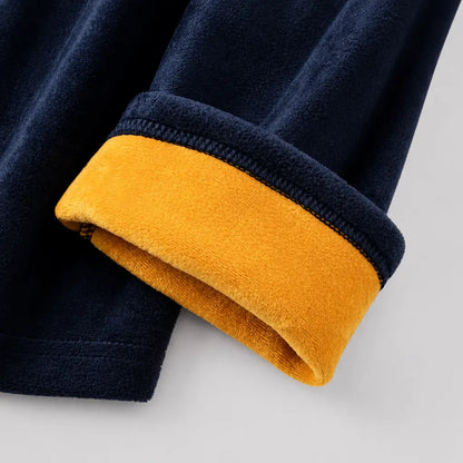 EKON Men’s Golden-Lined Crewneck Thermal Set