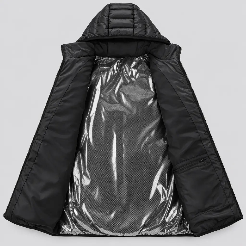 EKON Contour-Quilted 21-Zone Heated Hooded Jacket