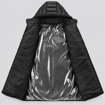 EKON Contour-Quilted 21-Zone Heated Hooded Jacket