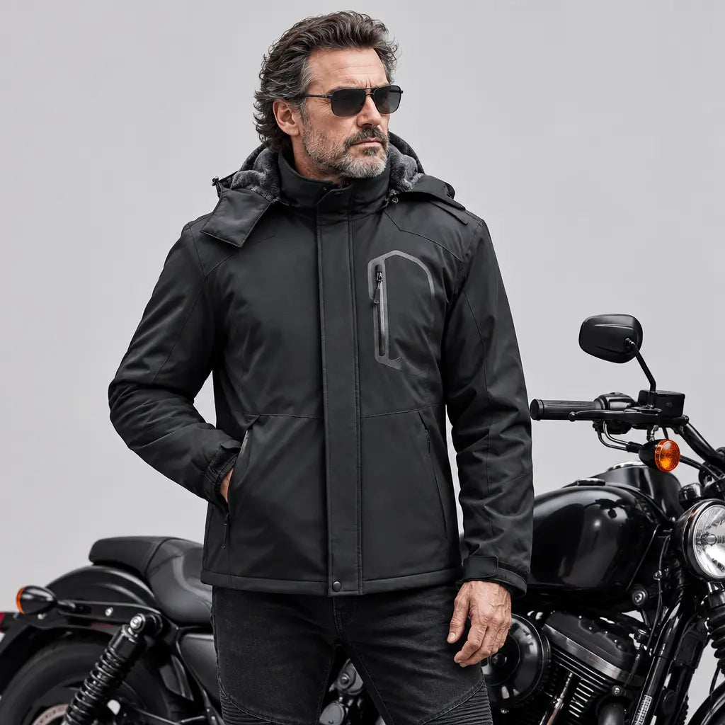 EKON Six-Zone Heated Hooded Outdoor Jacket