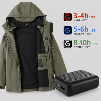 EKON RideWarm Heated Hooded Jacket