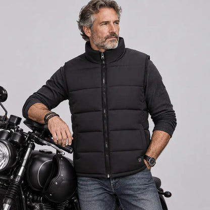 EKON Quilted Stand-Collar Heated Vest