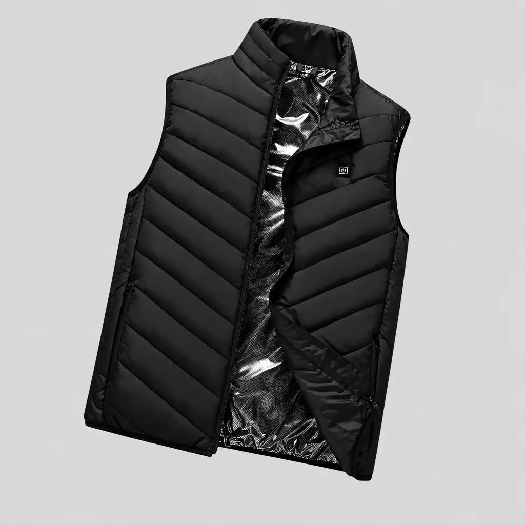 EKON Quilted Stand-Collar Heated Vest