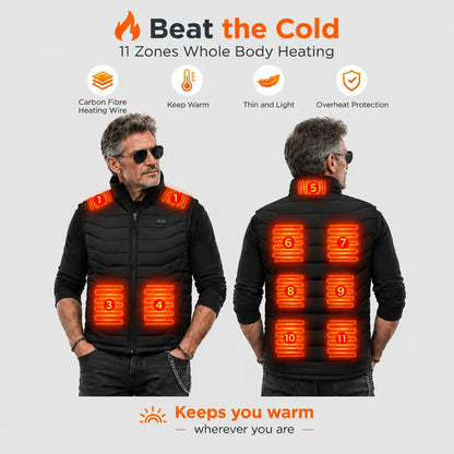 EKON FlexFit Quilted Heated Vest