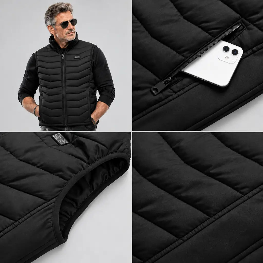 EKON FlexFit Quilted Heated Vest