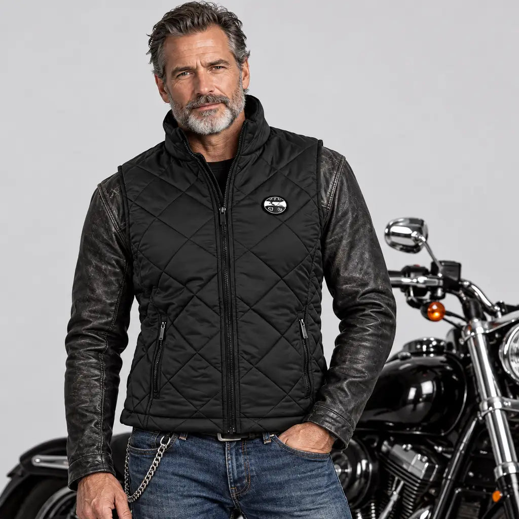 EKON Diamond-Quilted Six-Zone Heated Vest