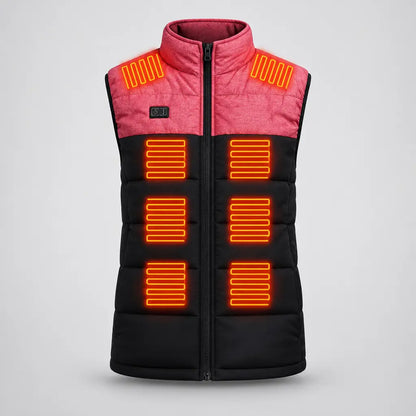 EKON Pink-Yoke Heated Stand-Collar Vest 2XL (16US)