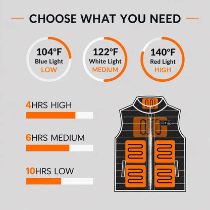 EKON Woman’s Checkerboard Heated Vest