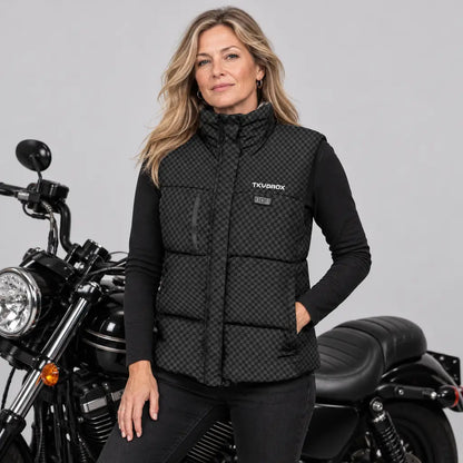 EKON Woman’s Checkerboard Heated Vest