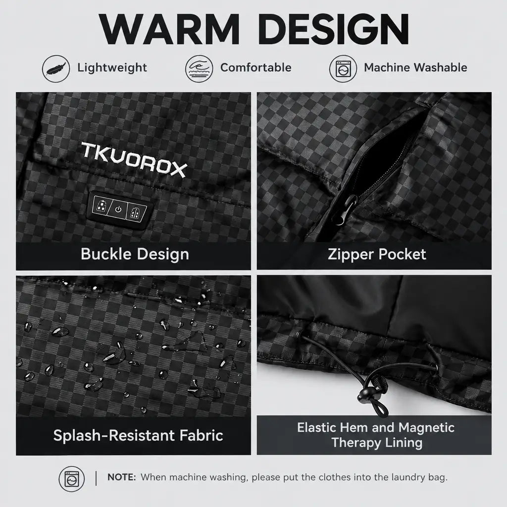 EKON Woman’s Checkerboard Heated Vest