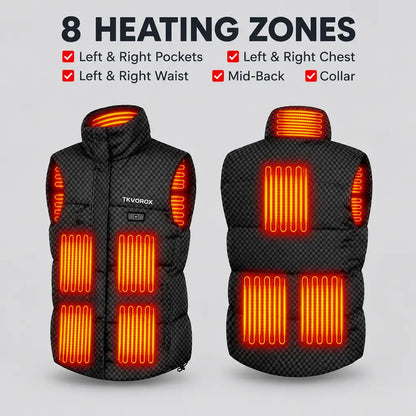 EKON Woman’s Checkerboard Heated Vest