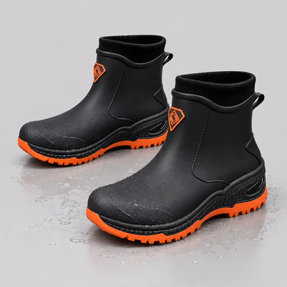 EKON Winter Fleece-Lined Ankle Rain Boots