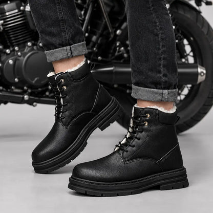 EKON Men’s Ultra Plush Lace-Up Winter Boots