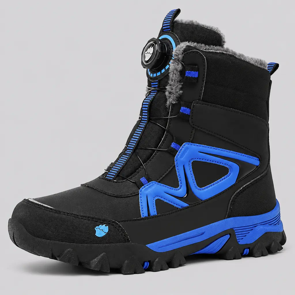 EKON DialFit Plush-Lined Winter Boots Black Blue