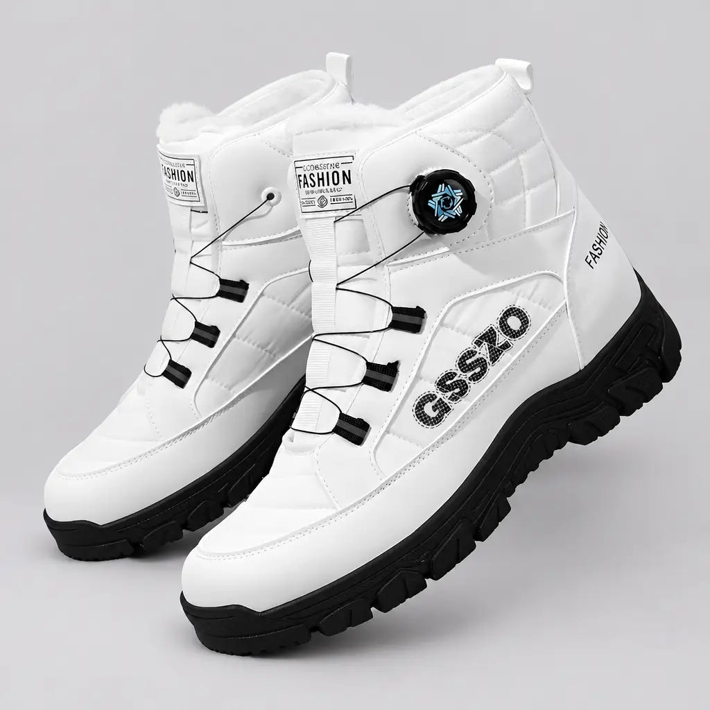 EKON Plush-Lined Winter Boots White
