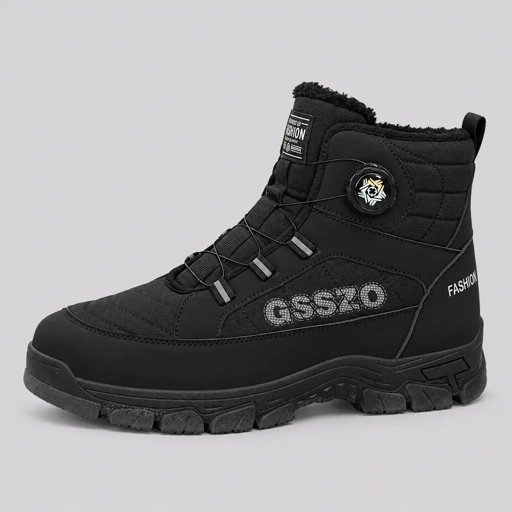 EKON Plush-Lined Winter Boots Black
