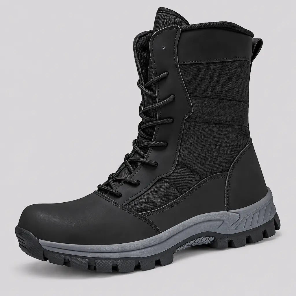 EKON Roadline Moto-Style Lace-Up Boots