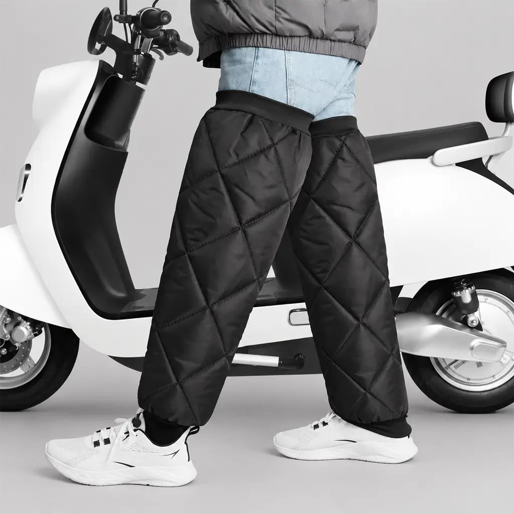 EKON Diamond-Quilted Thermal Riding Leg Warmers