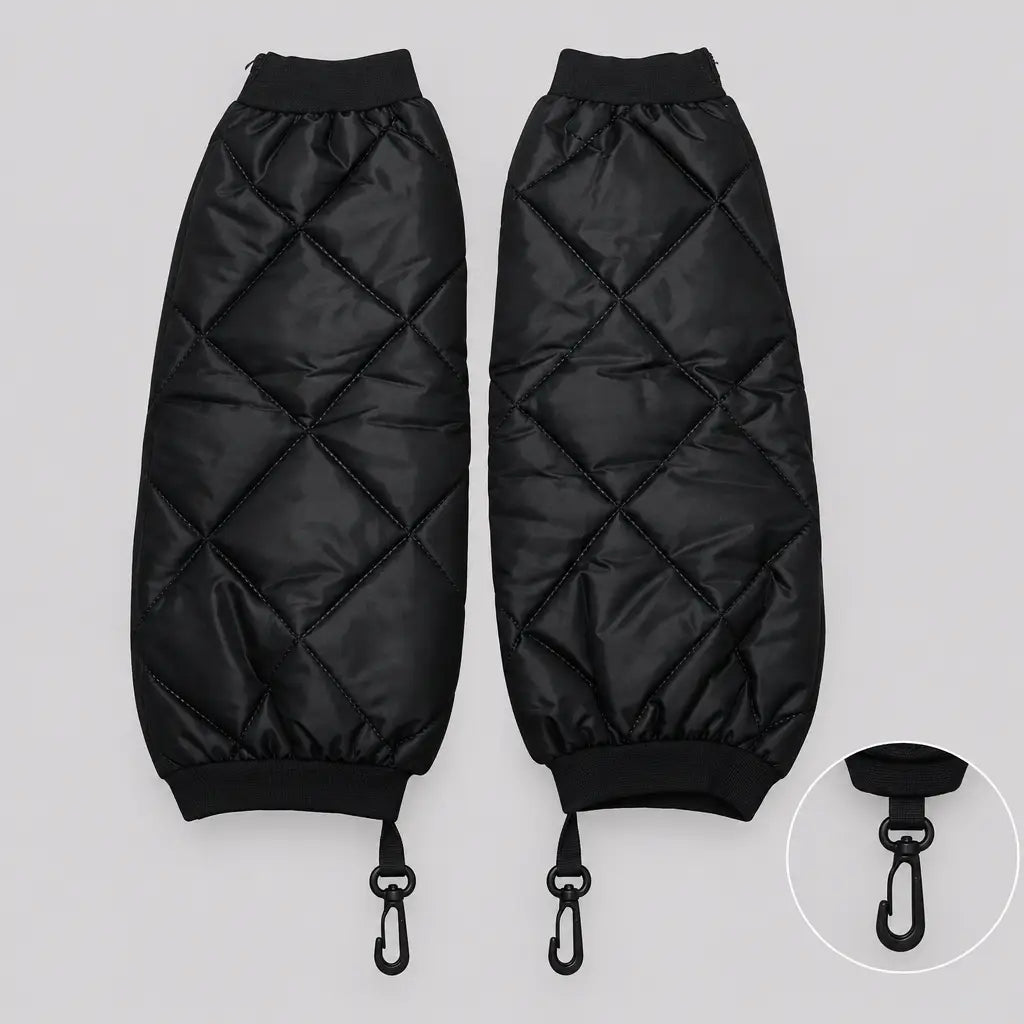 EKON Diamond-Quilted Thermal Riding Leg Warmers