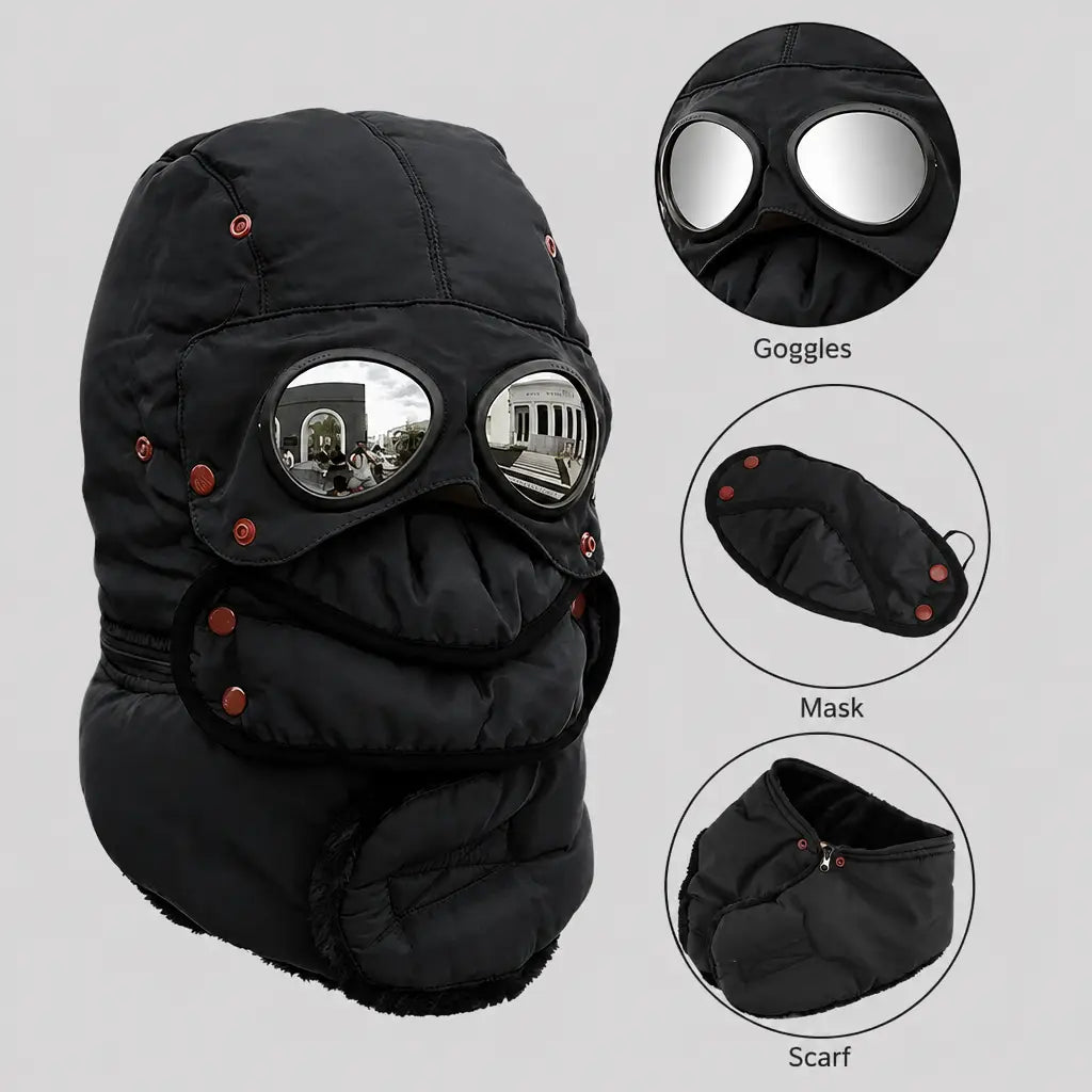 EKON Aviator Winter Hat & Face Mask