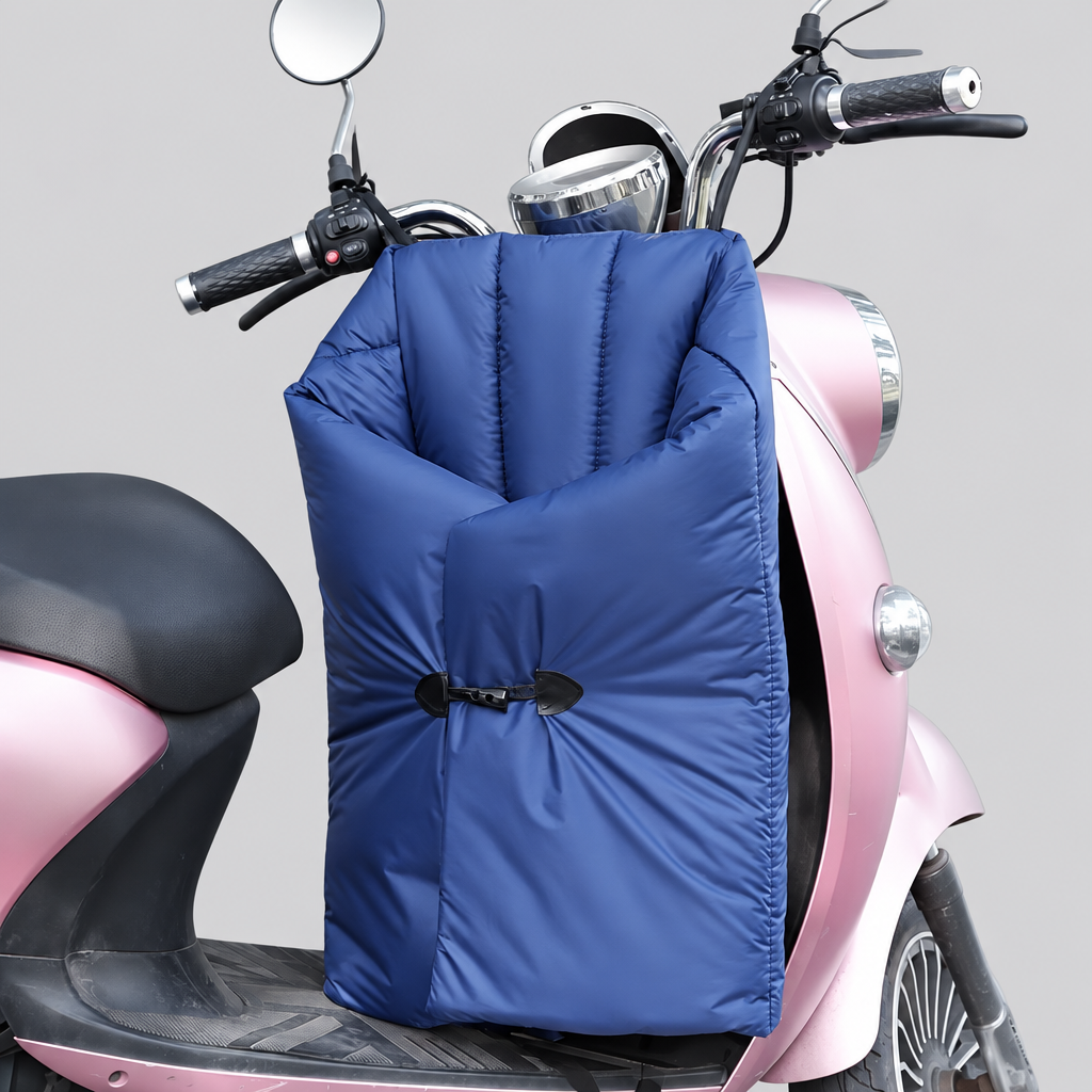 EKON SplitWrap Quilted Scooter Apron Navy Blue