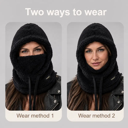 EKON CozyHood 3-in-1 Plush Winter Balaclava