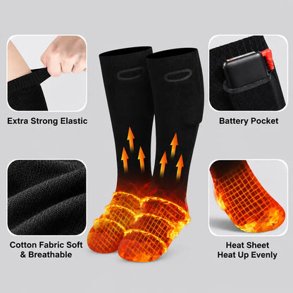 EKON Three-Level Rechargeable Heated Socks