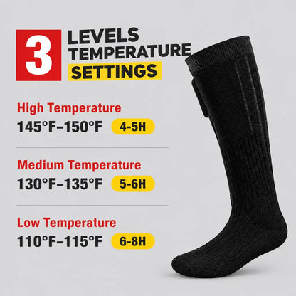 EKON HeatStep 3-Level Heated Motorcycle Socks