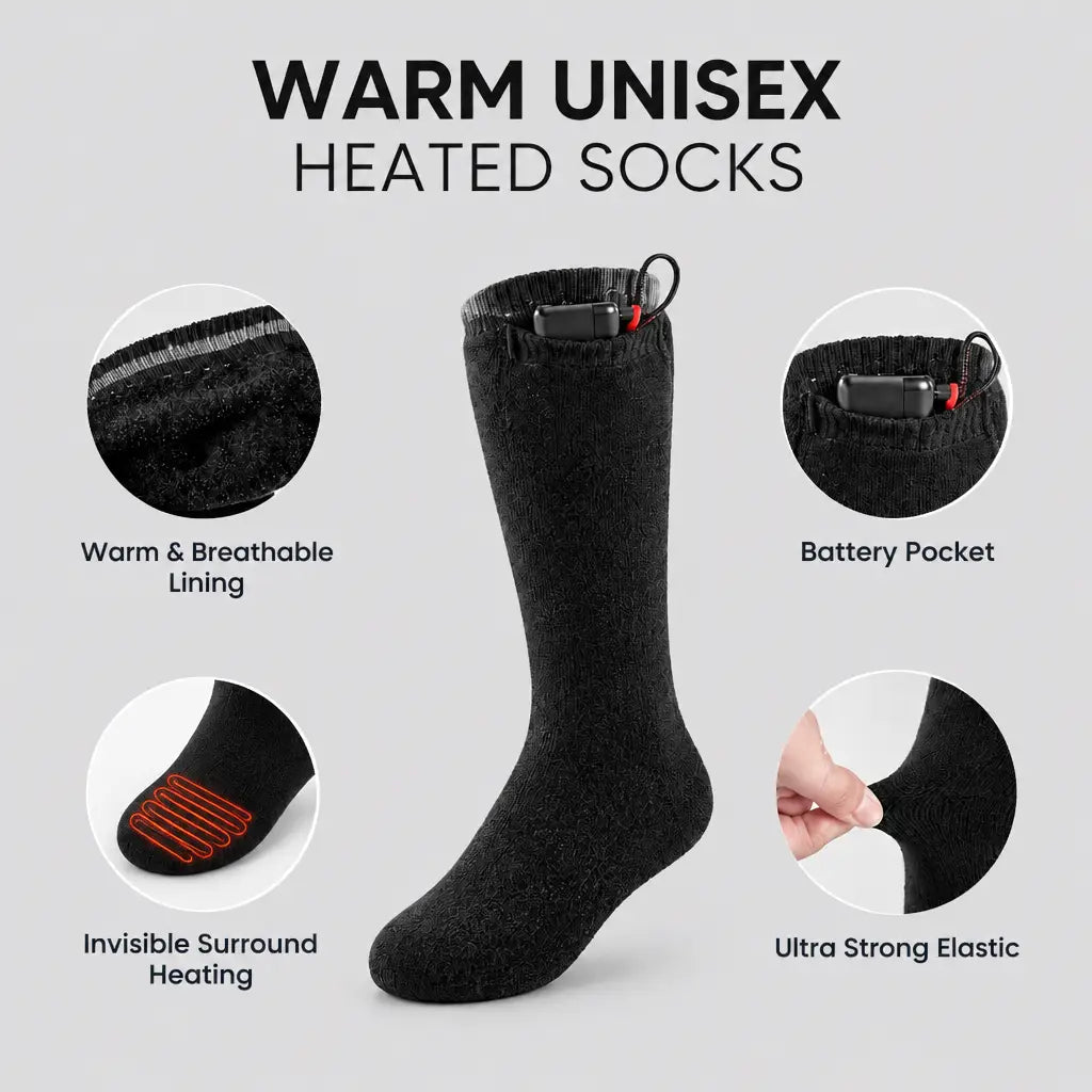 EKON HeatStep 3-Level Heated Motorcycle Socks