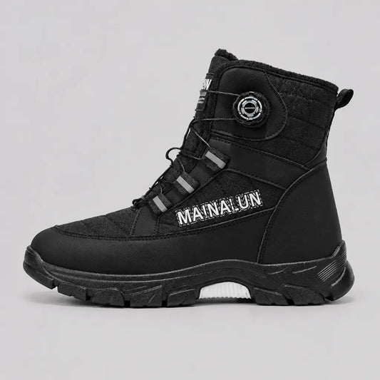 EKON Plush-Lined Winter Boots Black