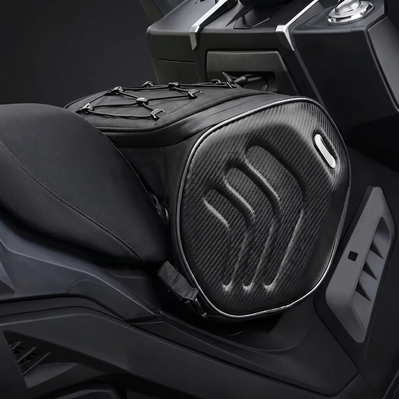 EKON Carbon-Style 20L Motorcycle Seat Bag