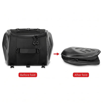 EKON Carbon-Style 20L Motorcycle Seat Bag