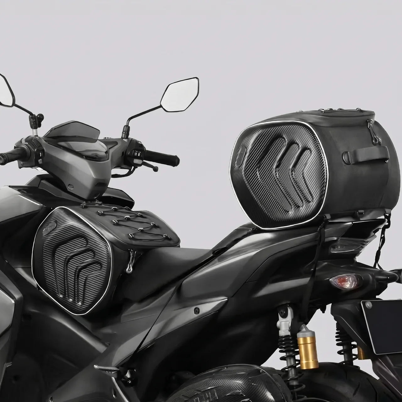 EKON Carbon-Style 20L Motorcycle Seat Bag