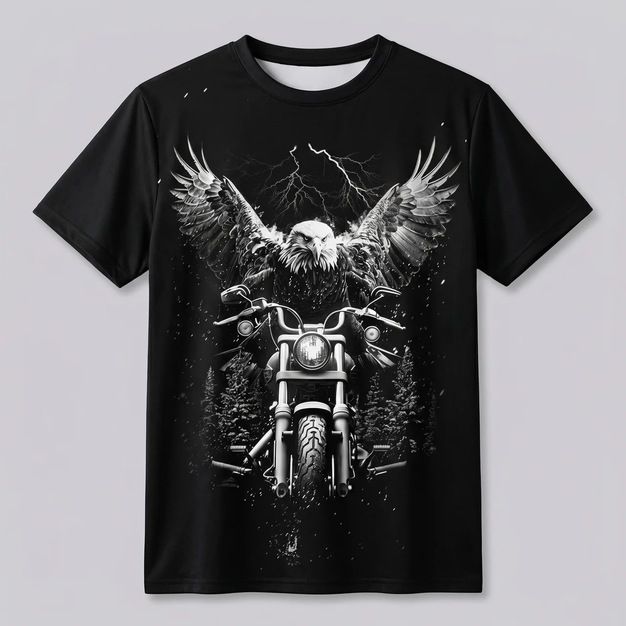 EKON Eagle Rider Motorcycle Graphic T-Shirt