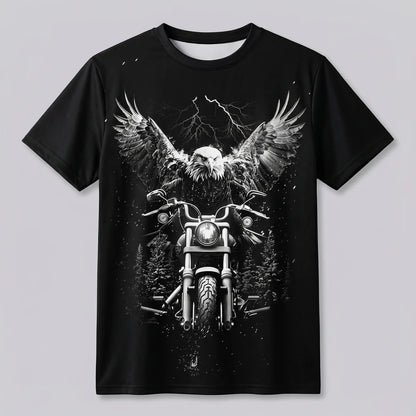 EKON Eagle Rider Motorcycle Graphic T-Shirt