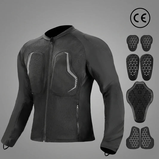 EKON Men’s Armored Breathable Motorcycle Jacket