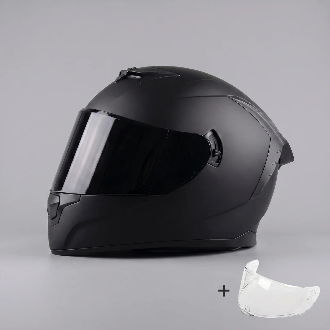 EKON Racing Full-Face Helmet with Dual Visors XL