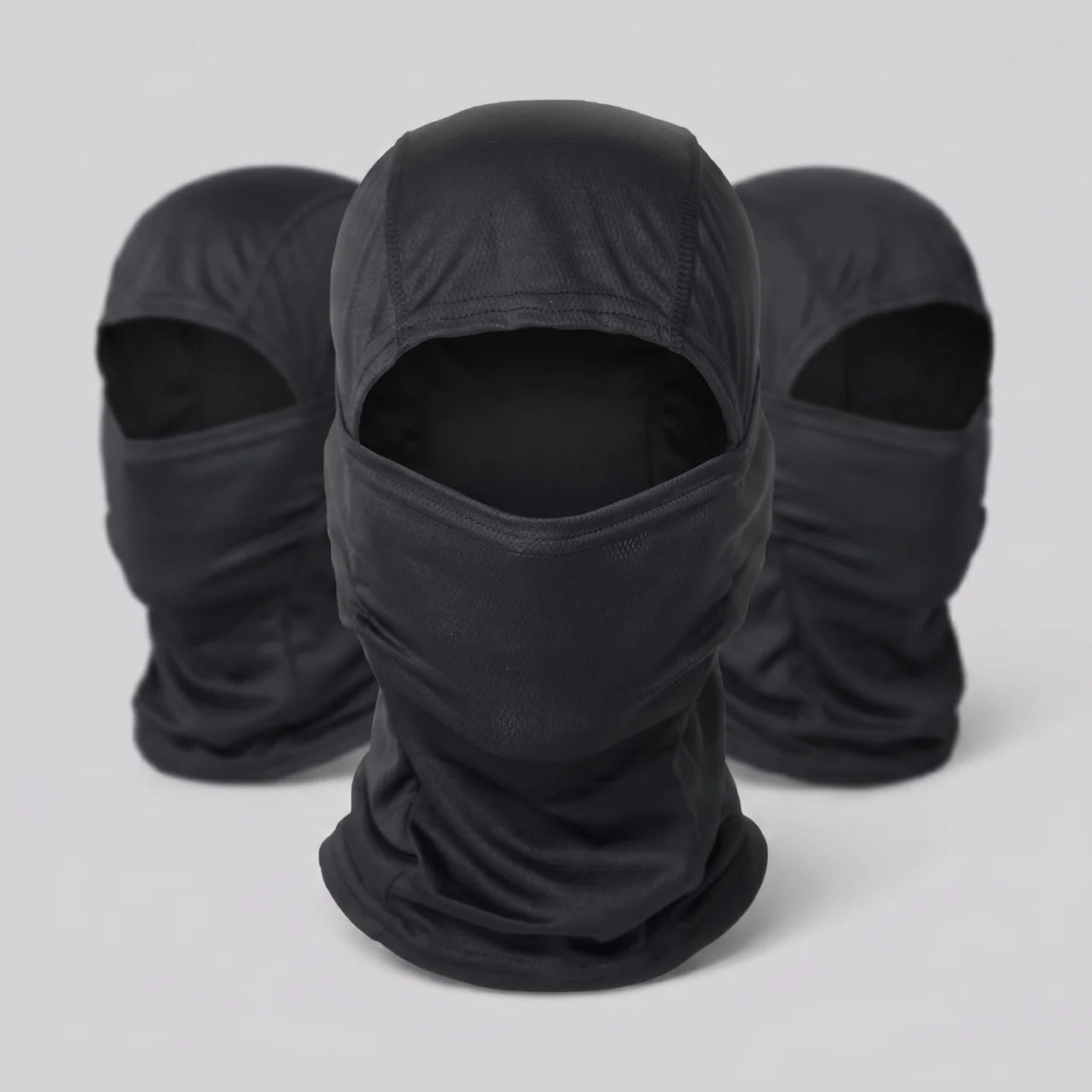 EKON Breathable Full Face Motorcycle Balaclava 3-Pack Black 3-Pack